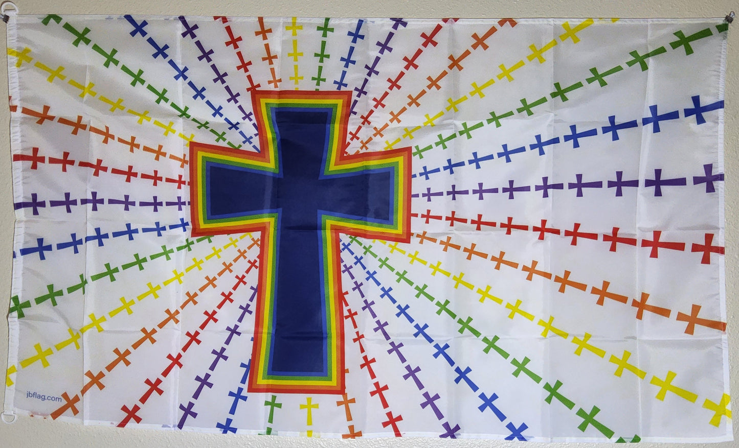 Rainbow Cross (white)